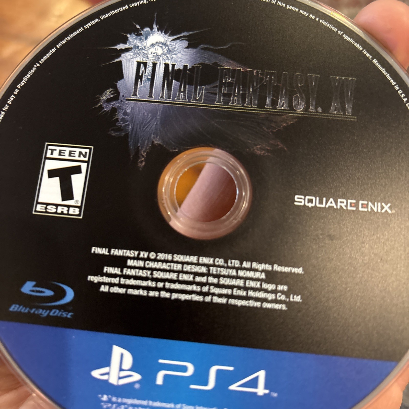 DISC ONLY Final Fantasy XV (PlayStation 4, 2016) C3