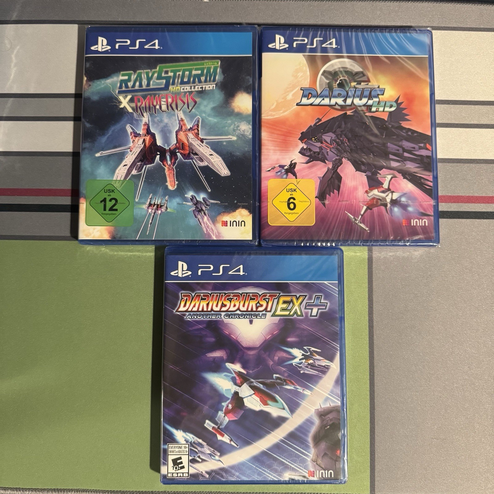 ININ SHMUP 3 Game Bundle (Raystorm, DariusHD, Dariusburst) – PlayStation 4 (New)
