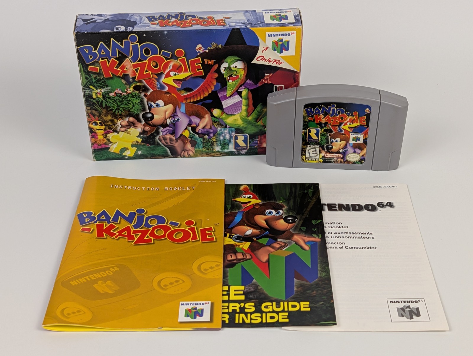 Banjo-Kazooie (Nintendo 64 N64)➡️CIB Complete – AUTHENTIC – Tested🔥