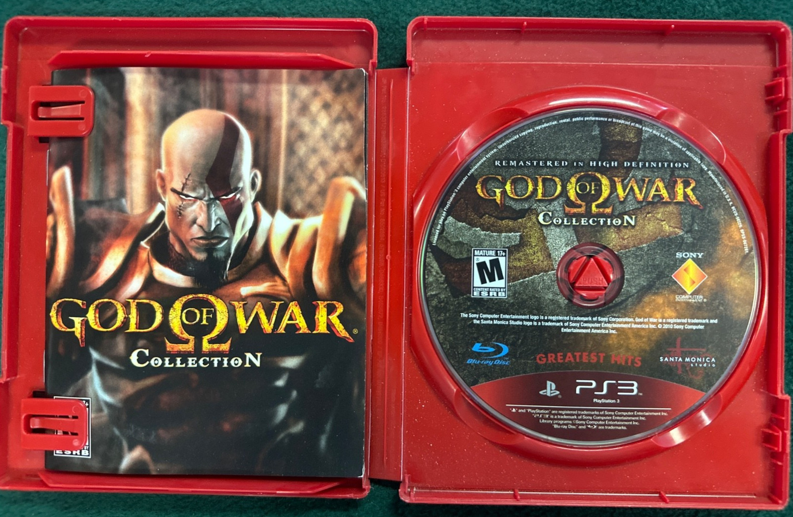 God of War Collection 1 & 2 in HD PS3 PlayStation 3 Greatest Hits Complete CIB