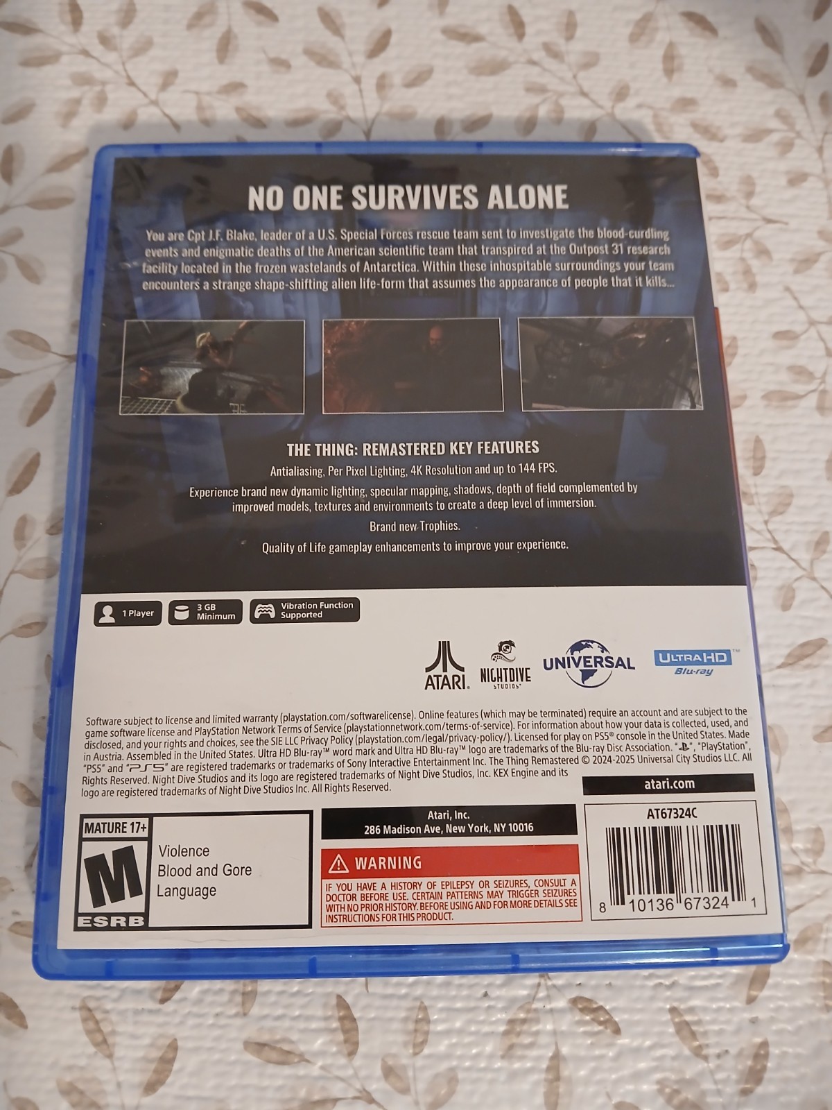 The Thing: Remastered – PlayStation 5 PS5 Game