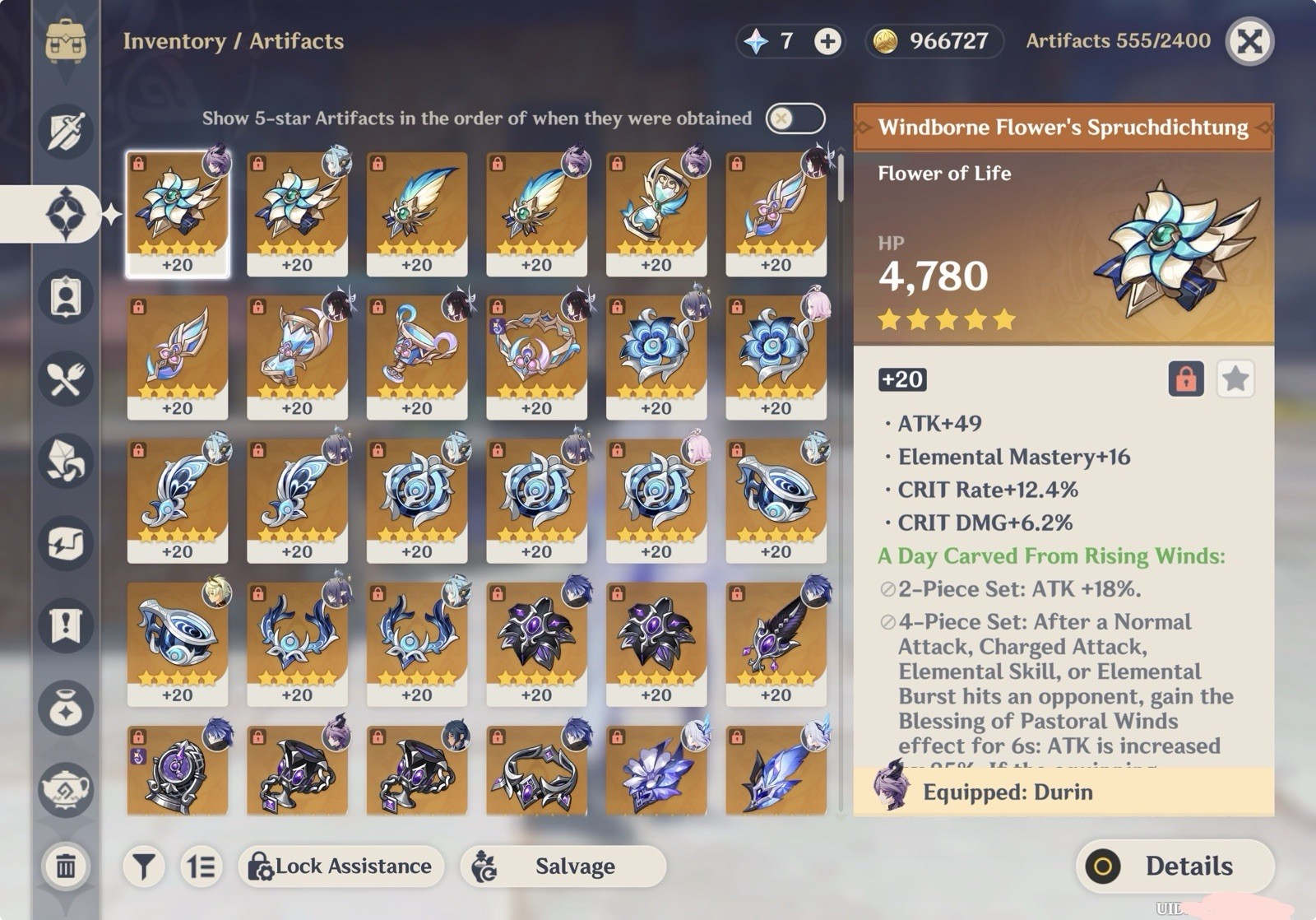 Asia Server AR 57 Account (Skirk, Columbina, etc) MESSAGE BEFORE BUYING PLS!!