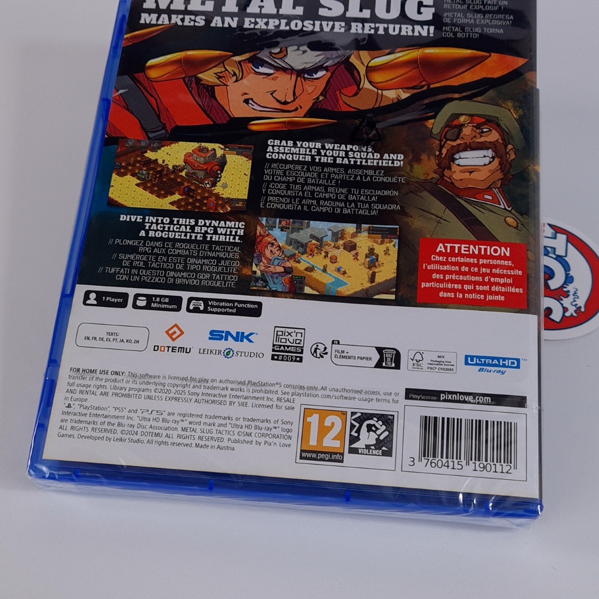 Metal Slug Tactics PS5 EU Game New (Multi-Languages/SNK-Dotemu-Pix’n Love)