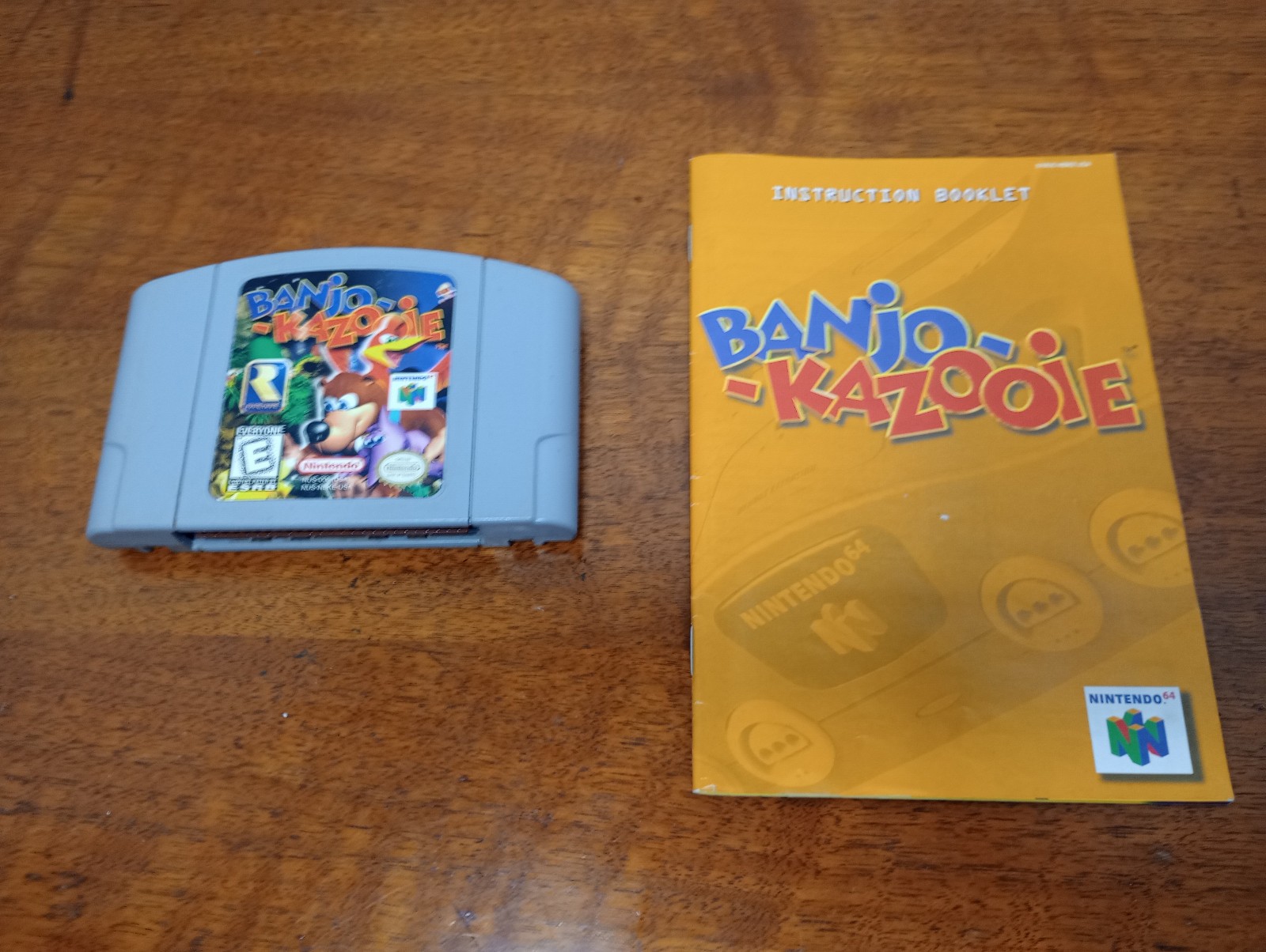 Banjo-Kazooie (Nintendo 64, 1998) With Instruction Manual Booklet Tested Working