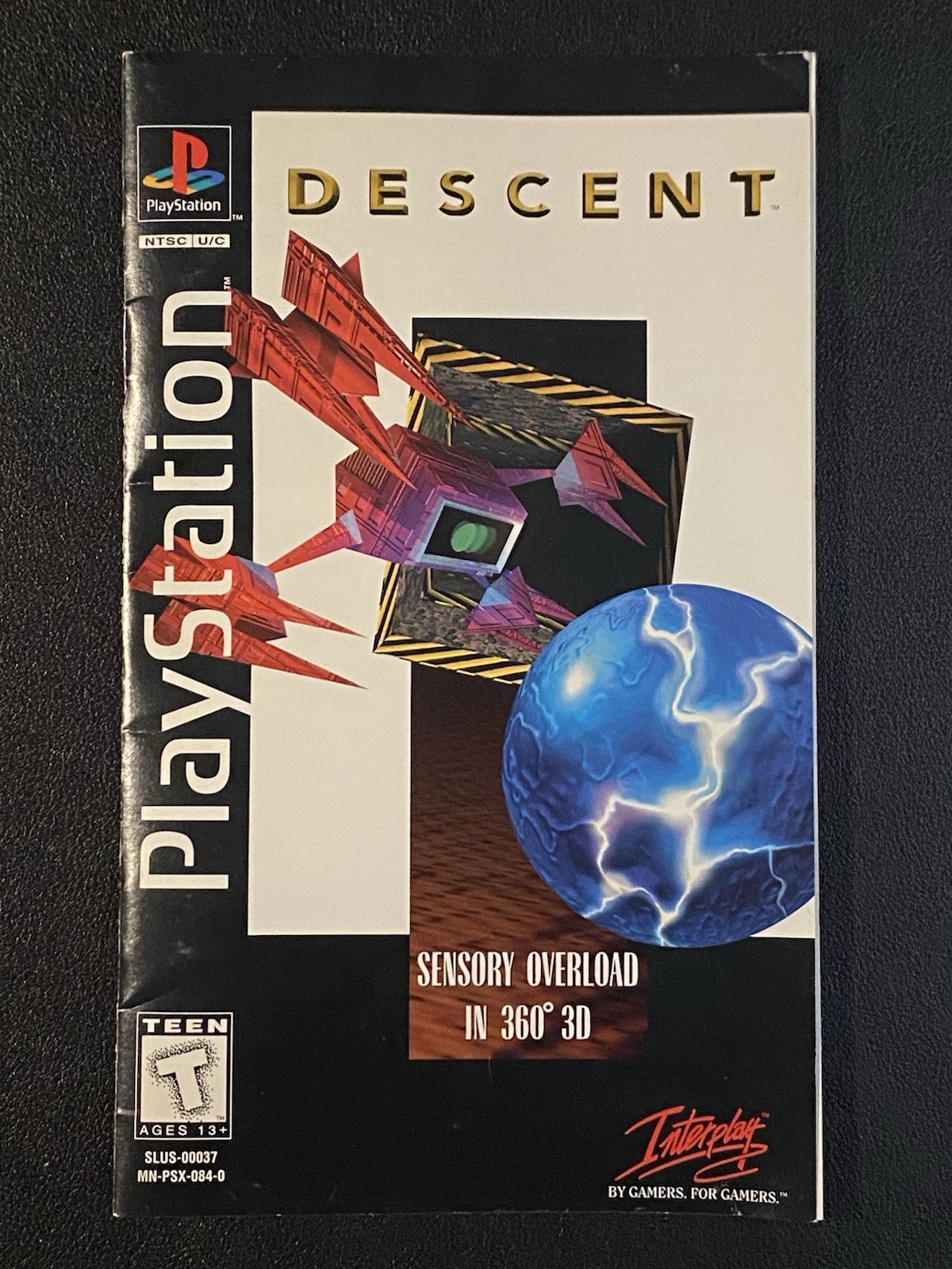 Descent Long Box Sony PS1/PSX – CIB, Case/Disc/Manual/Magazine Offer – TESTED