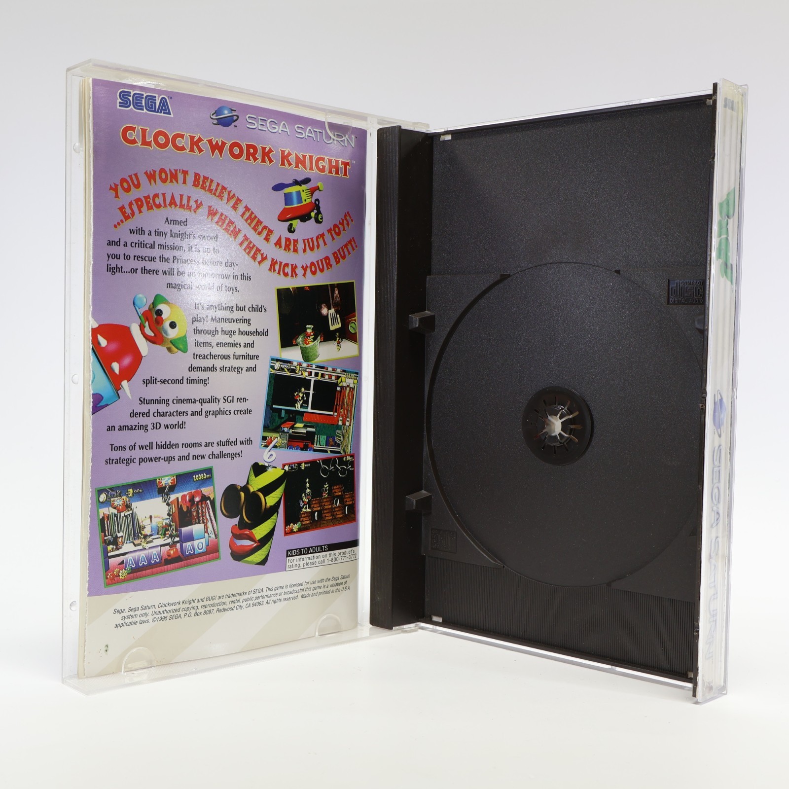 Bug (Sega Saturn) Case and Manual Only – Authentic Acceptable Condition