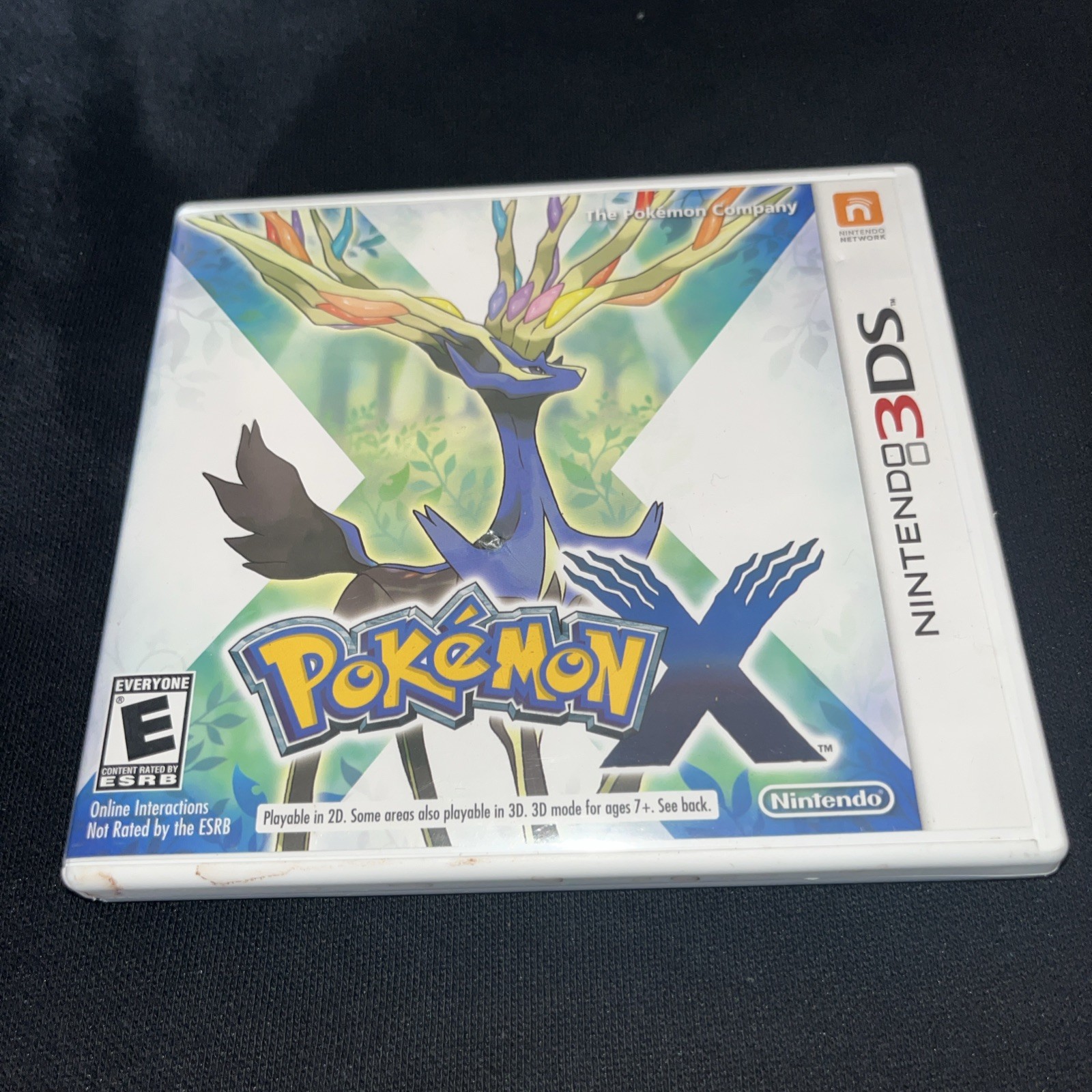 EMPTY CASE Pokémon X Nintendo 3DS COMPLETE W/ MANUAL AUTHENTIC POKEMON