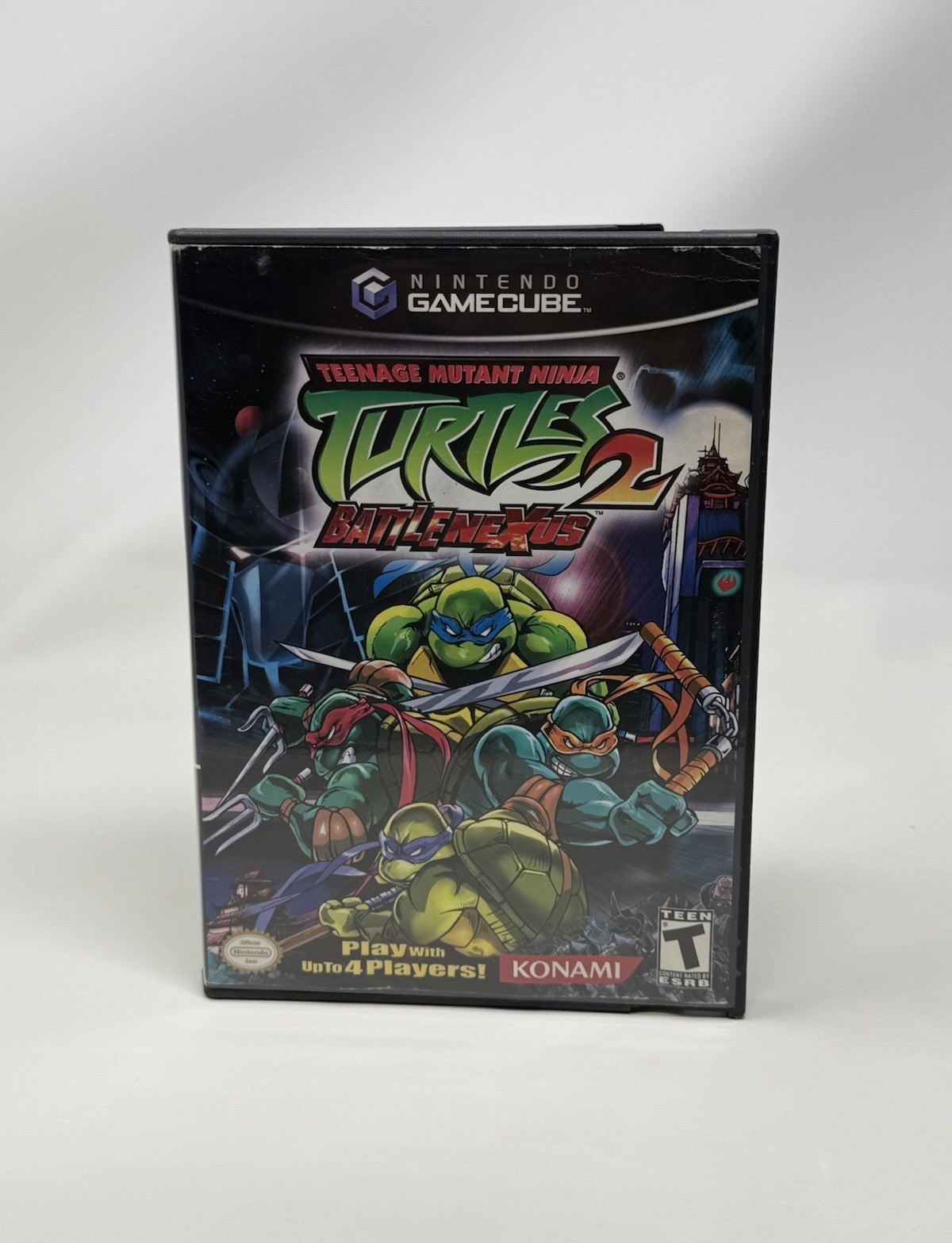 Teenage Mutant Ninja Turtles 2 Battle Nexus Nintendo GameCube GC Game + Case