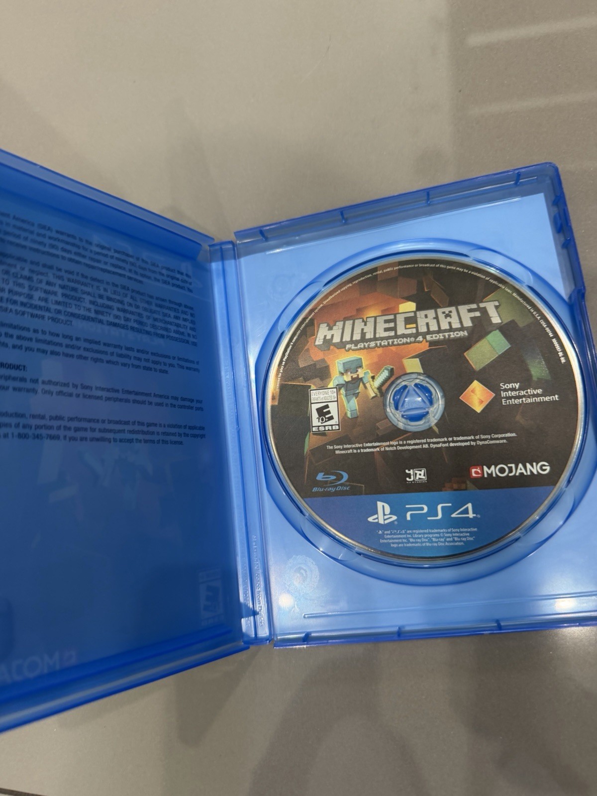 Minecraft (PlayStation 4, EDITION 2014) PS4 GOOD!!!