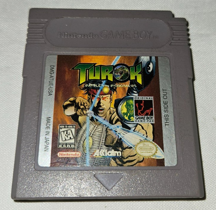 Turok Battle of the Bionosaurs Cartridge Only Authentic Nintendo Game Boy USA