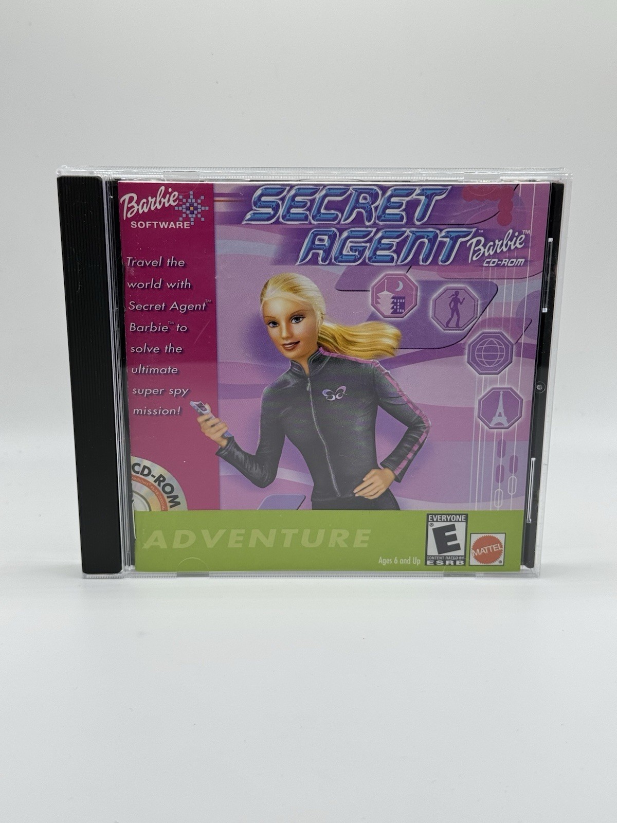Secret Agent Barbie PC Game CD-ROM 2001 Windows 95/98/2000 Near Mint Disc – Rare