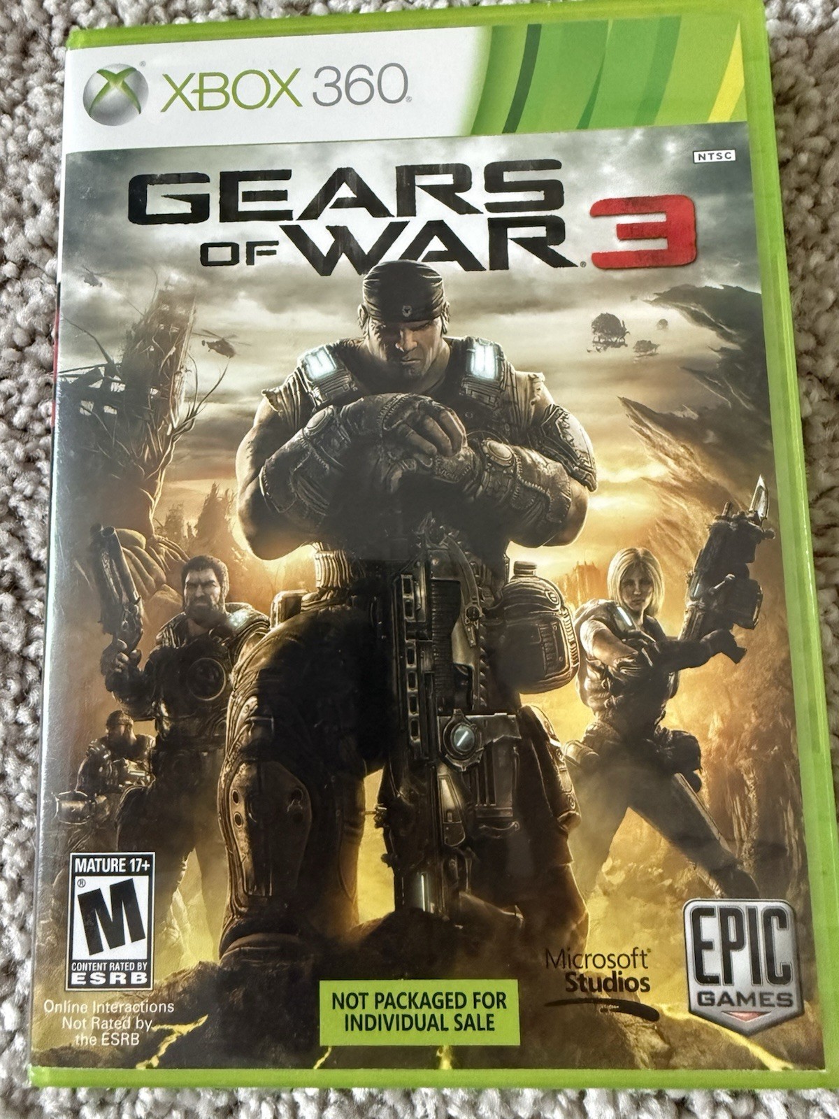 Microsoft Studios Gears of War 3 Xbox 360 Complete in Box, NTSC-U/C