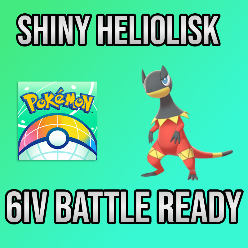 ✨6IV SHINY Heliolisk + EVS🚀 POKEMON HOME✨Champions✨Online delivery⚡