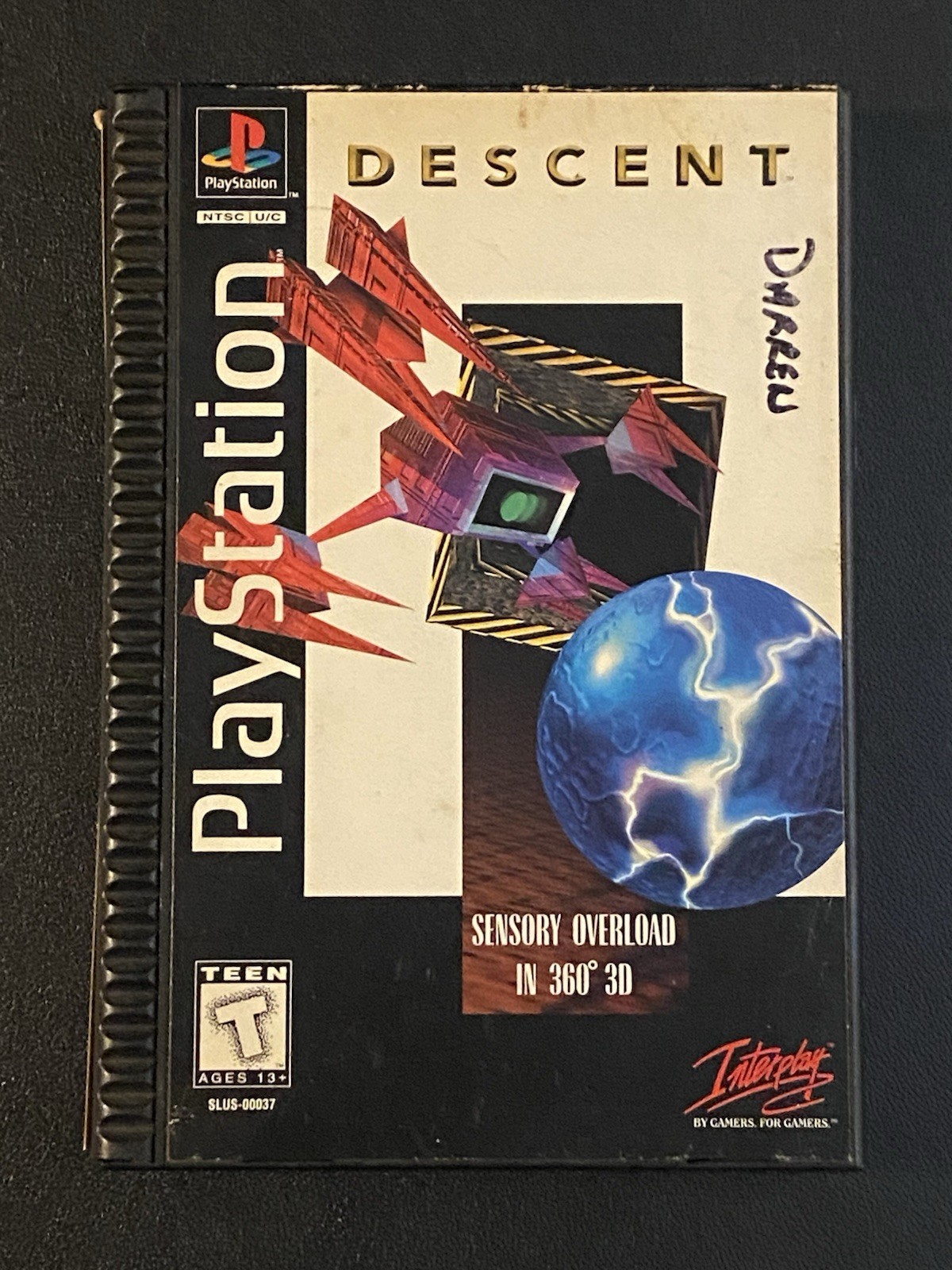 Descent Long Box Sony PS1/PSX – CIB, Case/Disc/Manual/Magazine Offer – TESTED