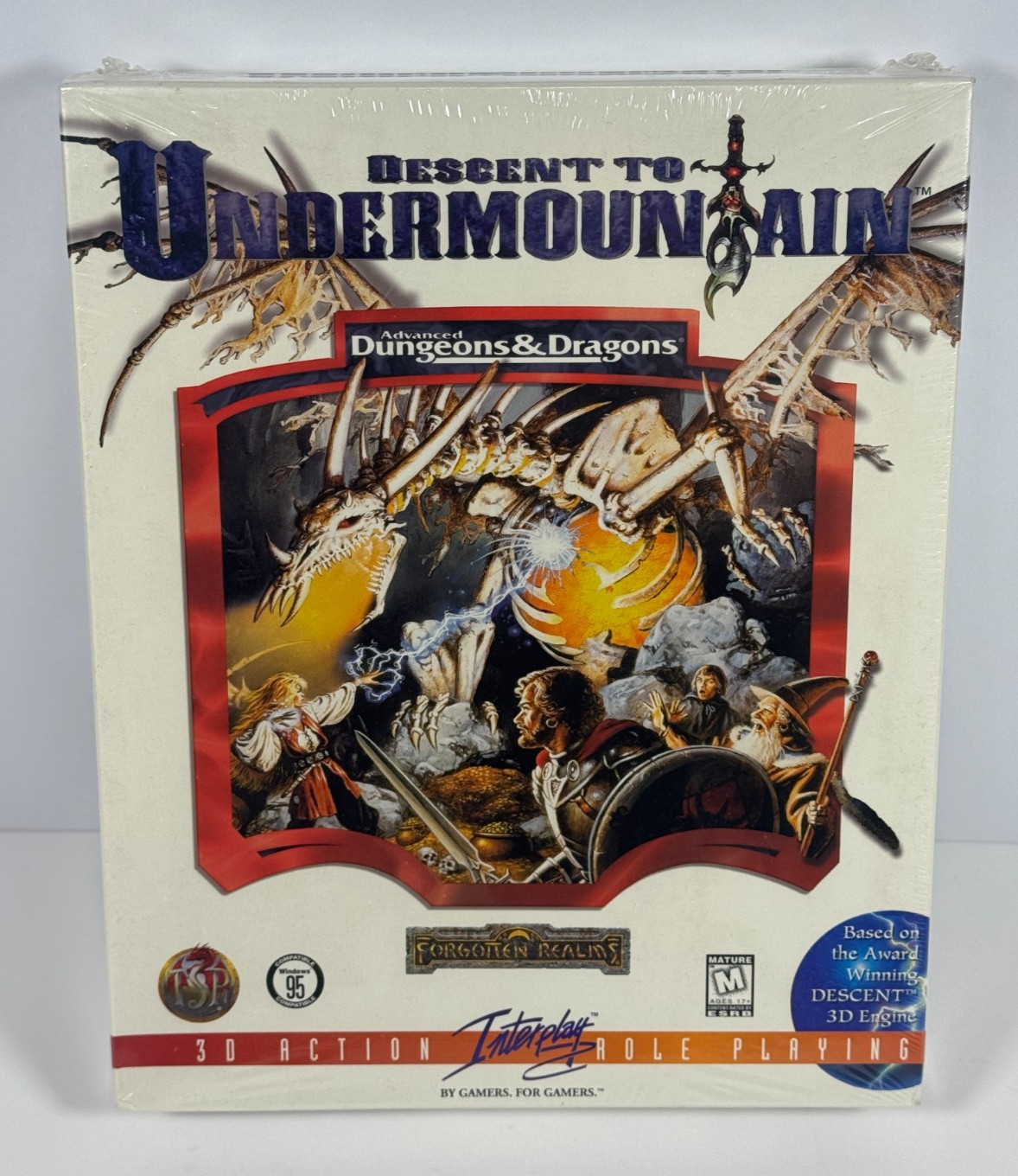 Dungeons & Dragons: Descent to Undermountain PC Big Box 1997 NEW/FACTORY SEALED