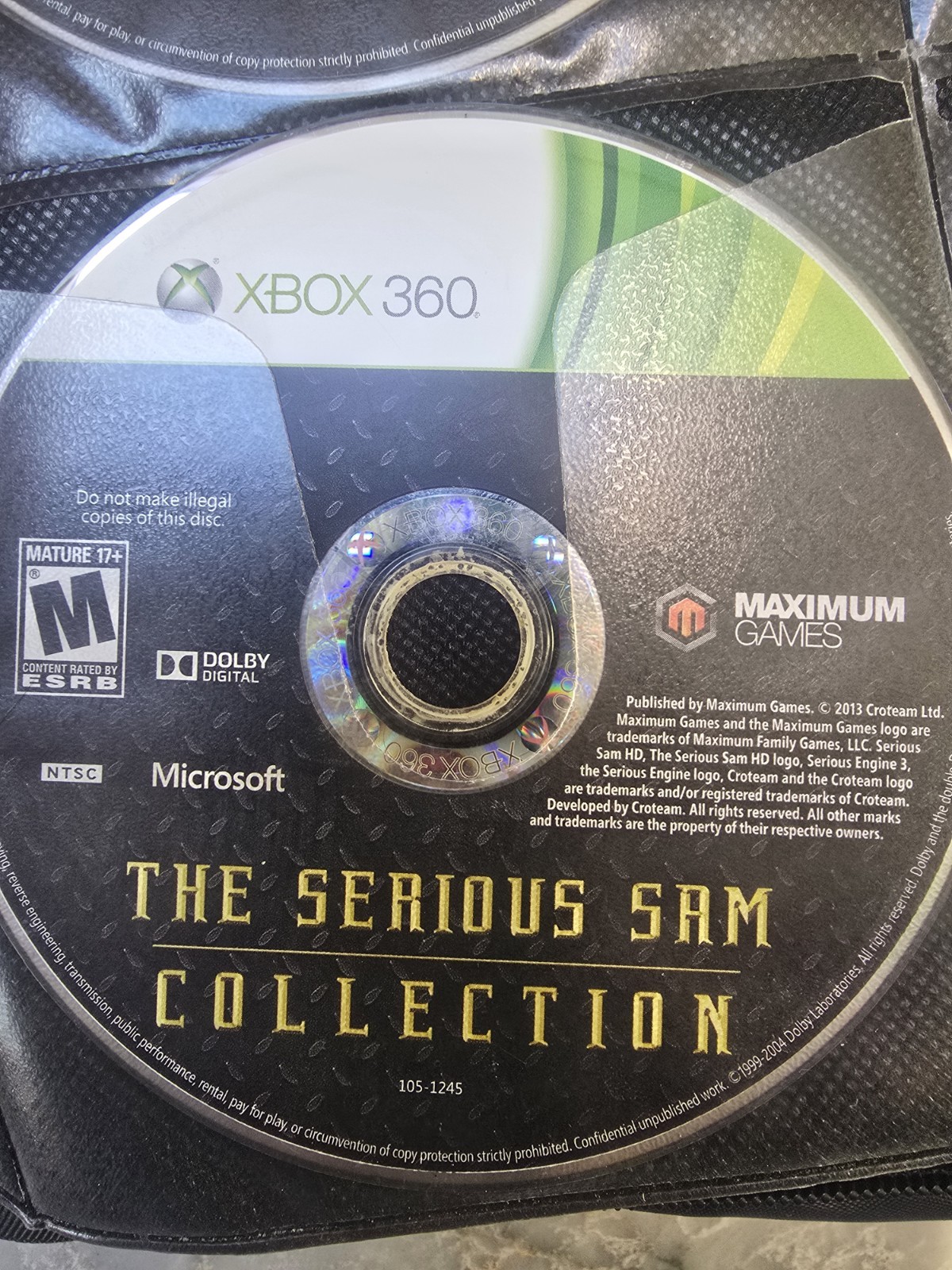 The Serious Sam Collection Xbox 360 – Disc Only – Tested