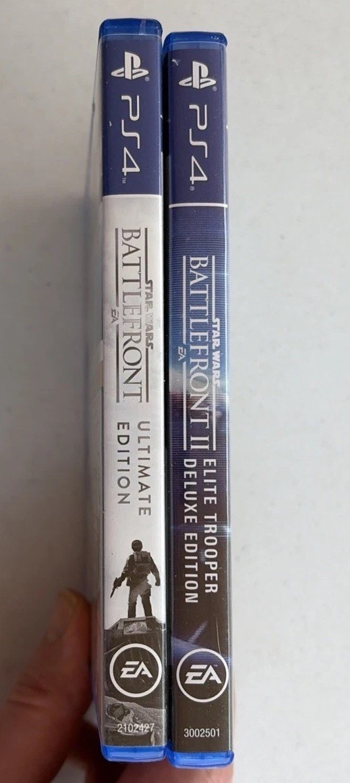 PS4 Star Wars Battlefront 1 & II Game Lot Complete Tested