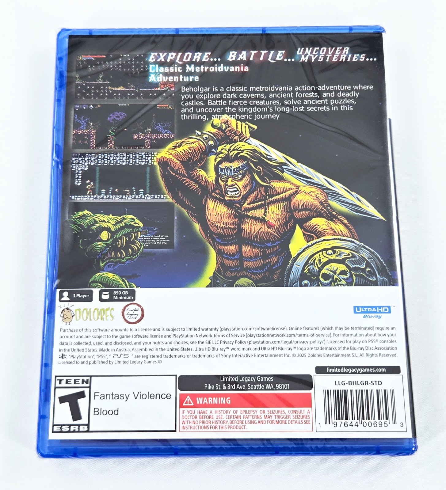 BEHOLGAR BRAND NEW SEALED 2025 Authentic Playstation 5 PS5 ESRB US Release