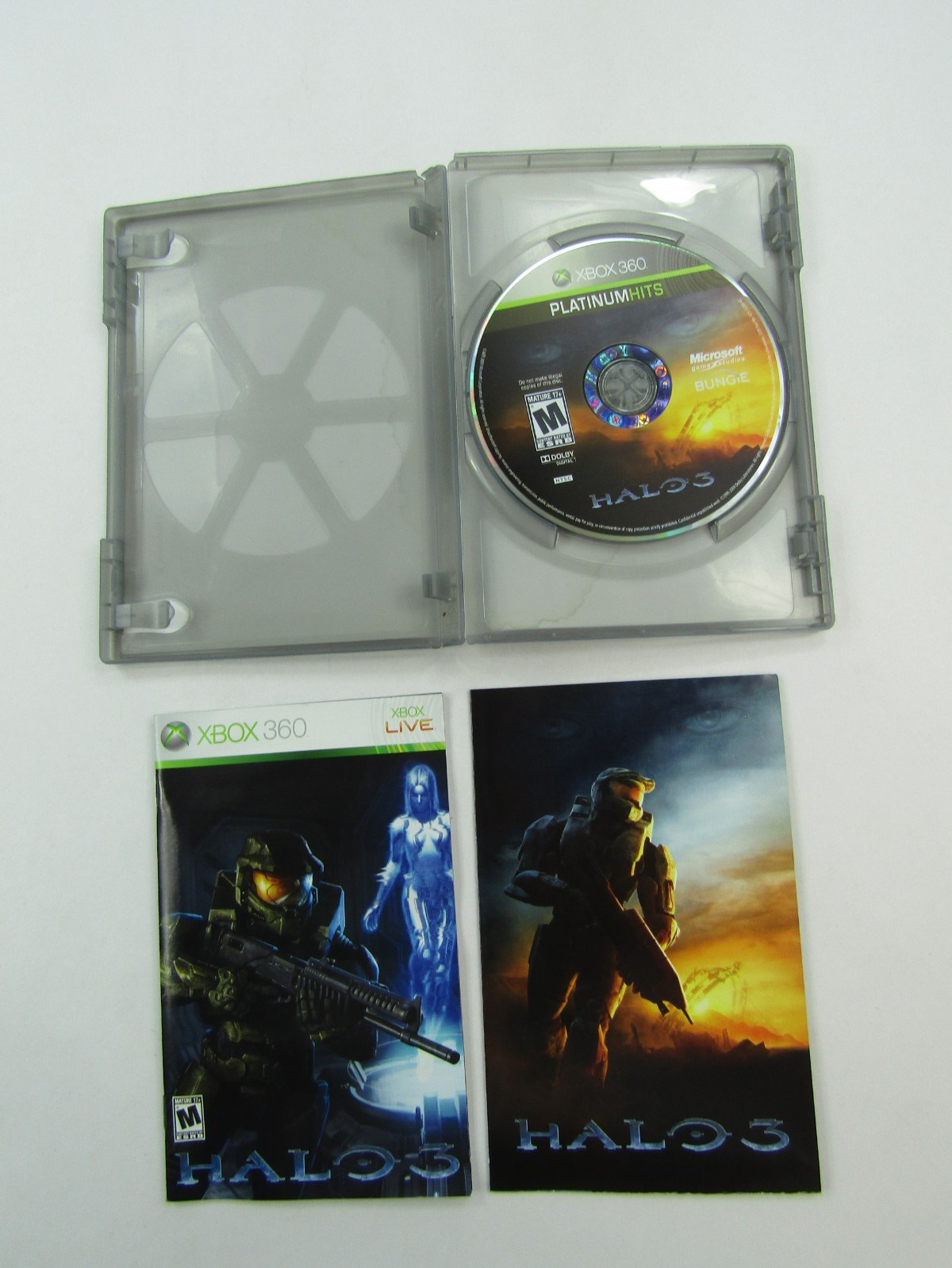 Halo 3 XBOX 360 Platinum Hits Video Game Bungie Microsoft CIB Complete
