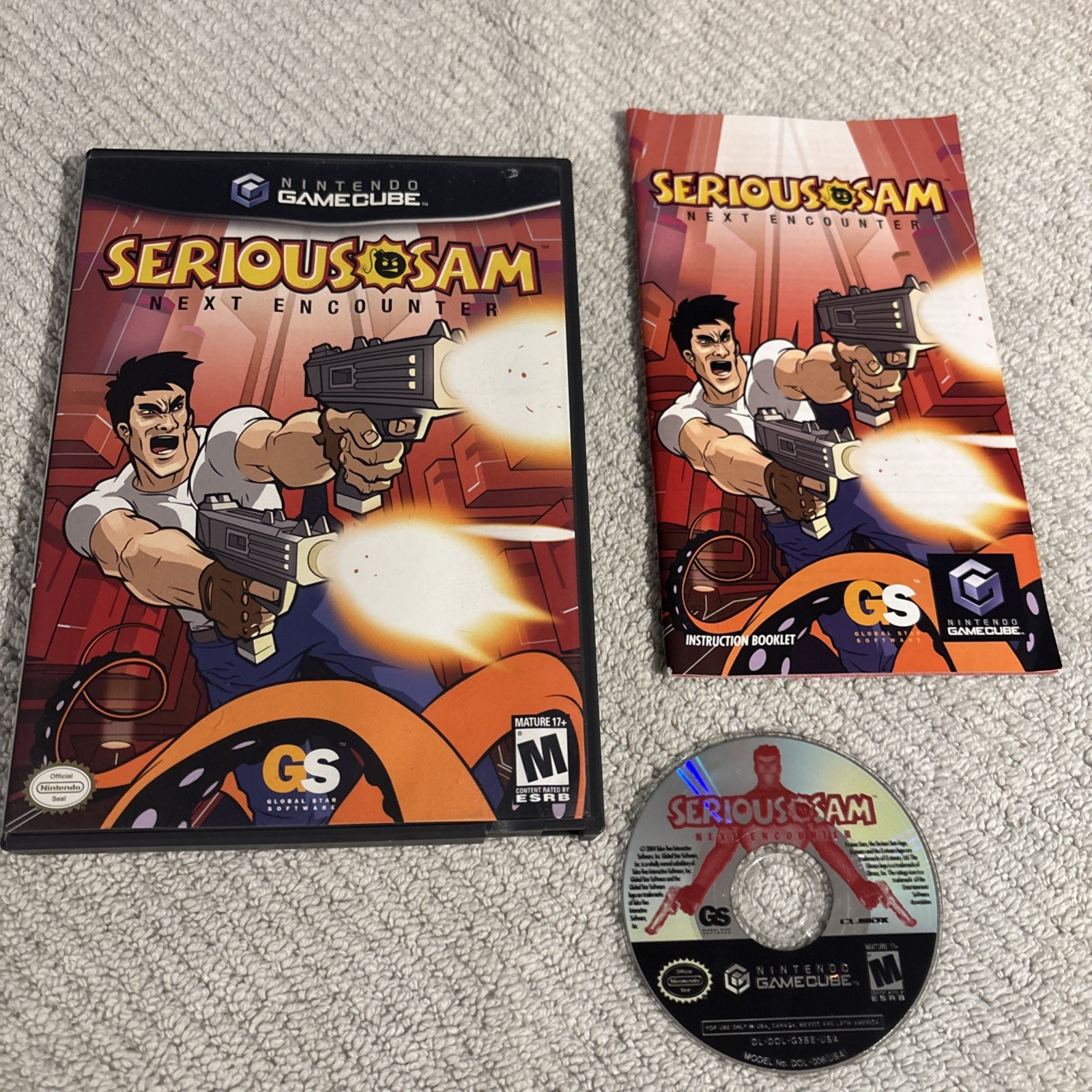Serious Sam: The Next Encounter (GameCube, 2004) CIB Complete w/ Manual Tested