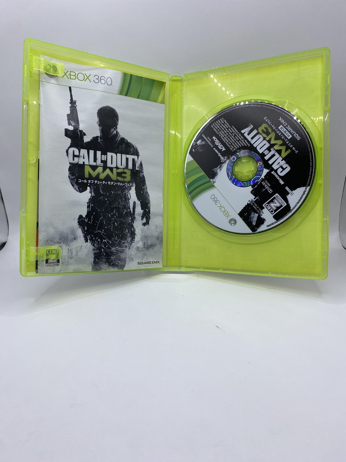 Call Of Duty Modern Warfare 3 Xbox 360 Japanese CERO Z Square Enix Video Game