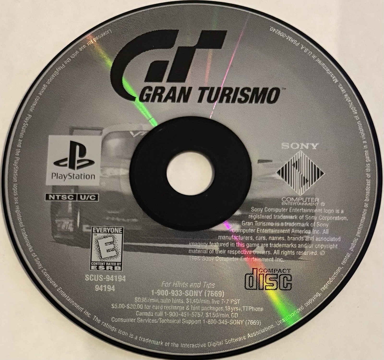 Gran Turismo (Sony PlayStation, PS1) DISC ONLY | NO TRACKING | M3205