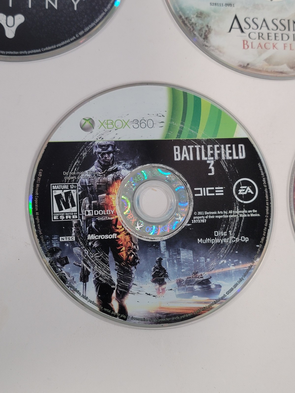 10 Loose Disc Video Game Lot – PS3, Xbox 360, Xbox One, & Wii – Smurfs, COD