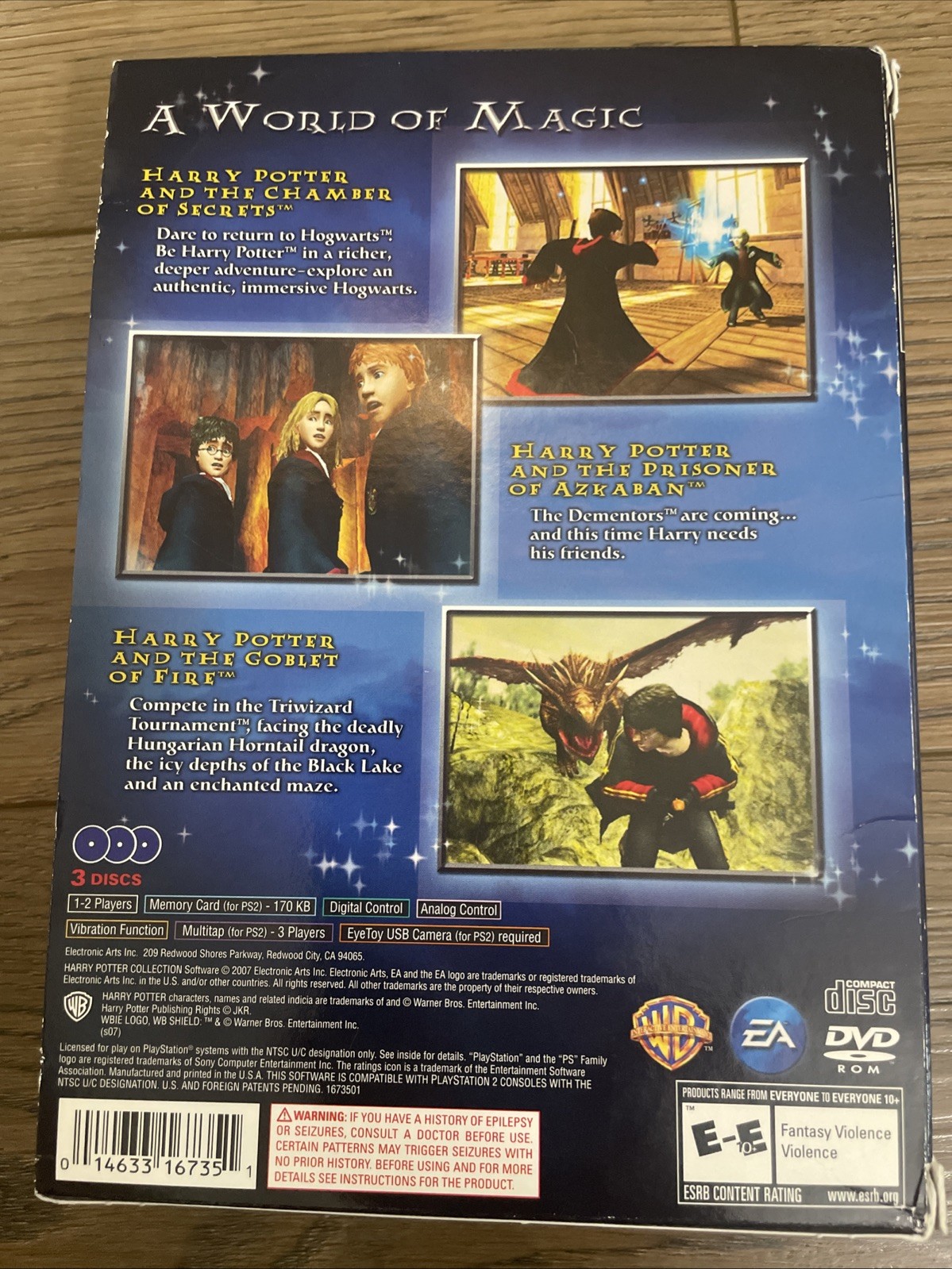 Harry Potter Collection Sony PlayStation 2, 2007 Complete 2 NEW SEALED