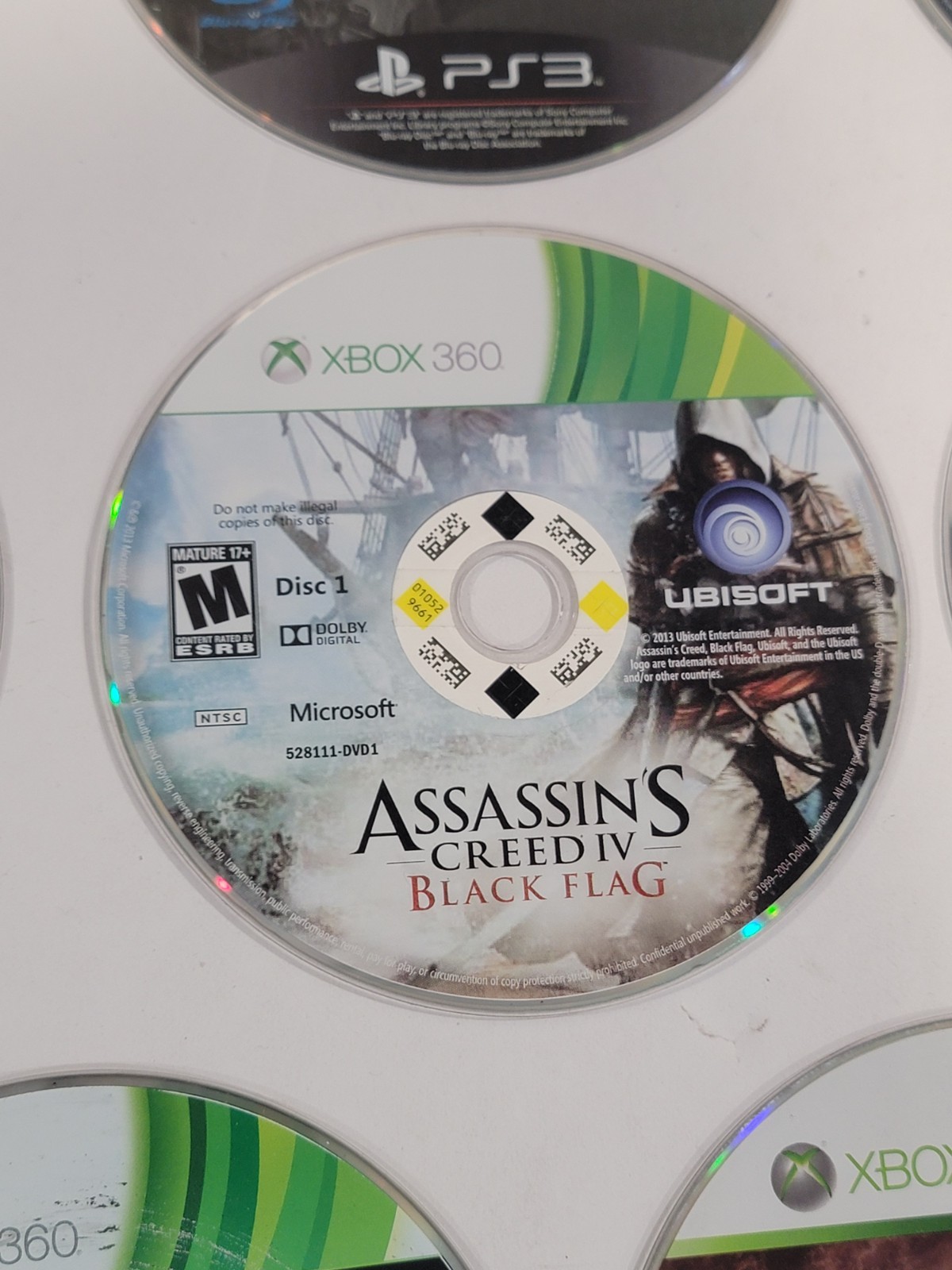 10 Loose Disc Video Game Lot – PS3, Xbox 360, Xbox One, & Wii – Smurfs, COD