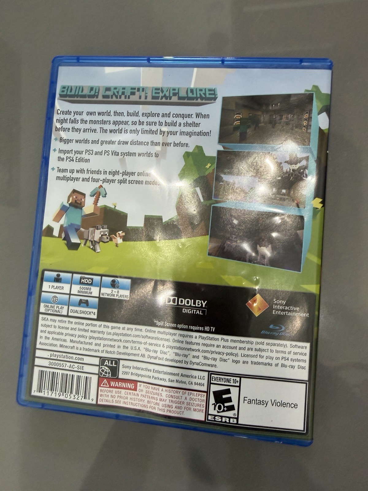 Minecraft (PlayStation 4, EDITION 2014) PS4 GOOD!!!