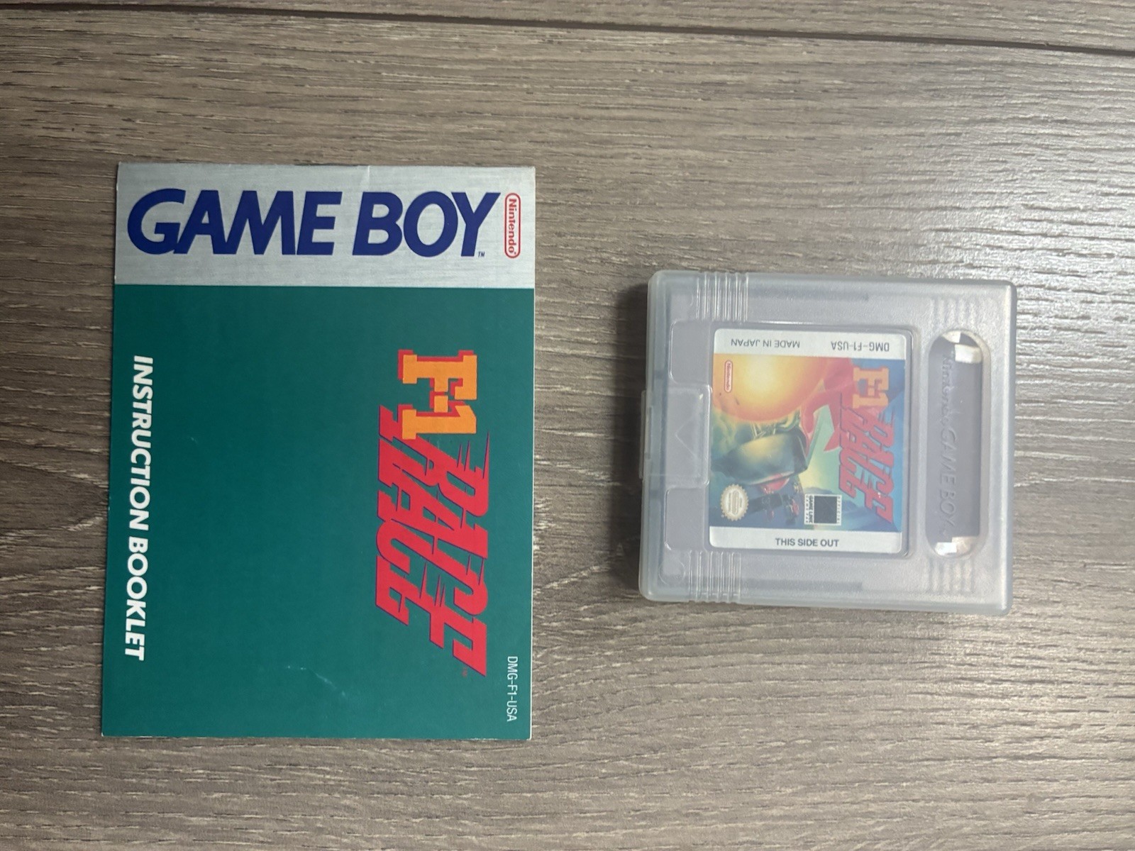 F-1 Race Nintendo Game Boy Game with Manual, Cleaned & Tested