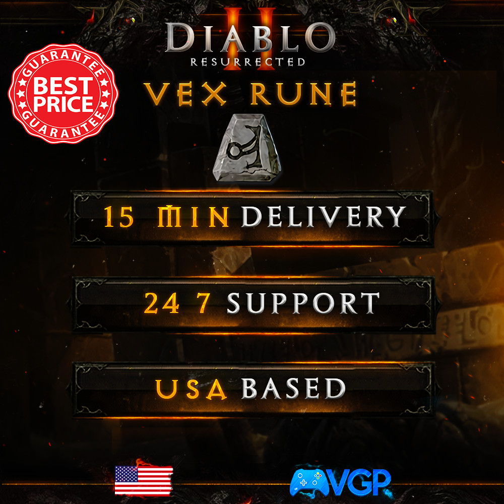 VEX Rune – Diablo 2 Resurrected Runes 🔥 D2R Runes 🔥 Fast & Safe |🔥 PC ONLY 🔥