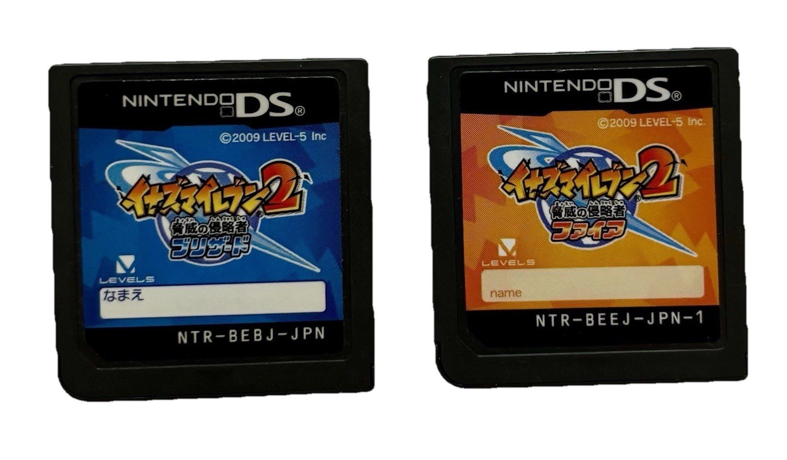 Inazuma Eleven 2 Fire & Blizzard Complete Story Set Nintendo DS Japan Tested