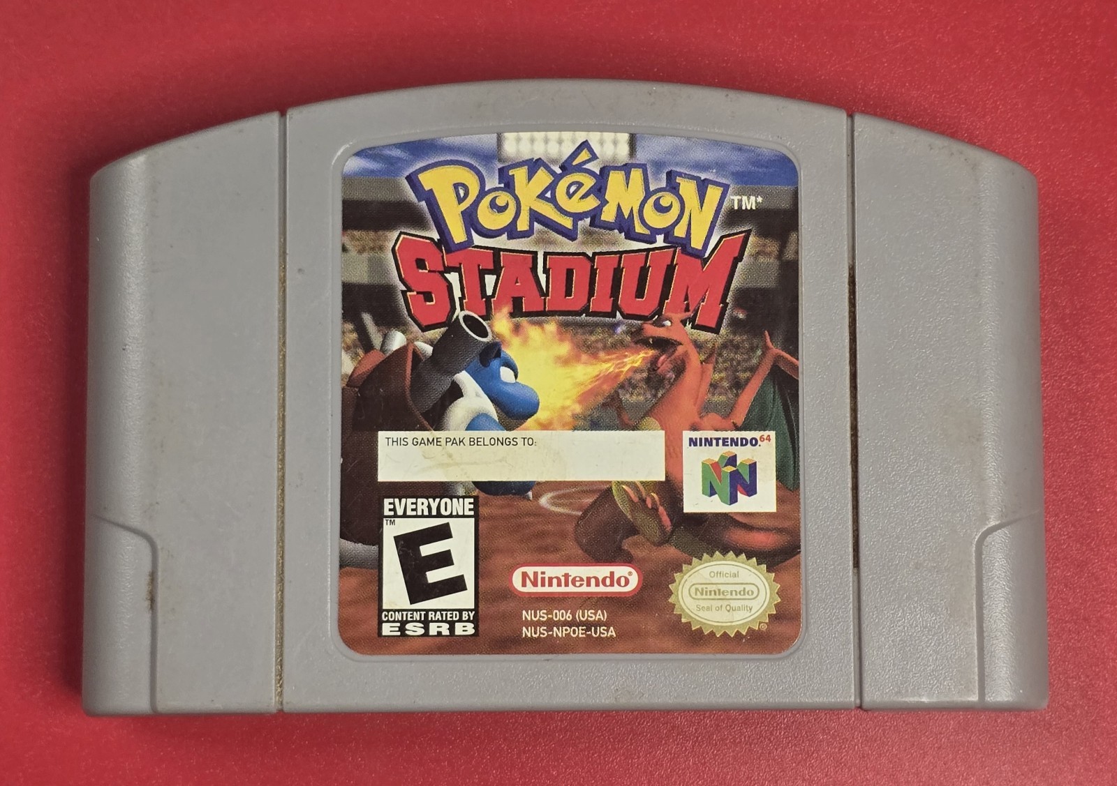 Pokemon Stadium Nintendo 64 Authentic Cartridge Only WORKS Ships FAST