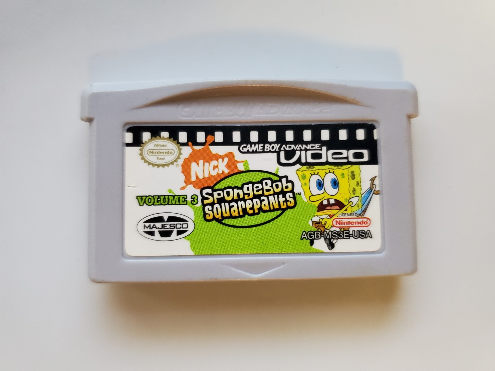 Nintendo Game Boy Advance Video: GBA SpongeBob SquarePants, Vol. 3 Hard To Find