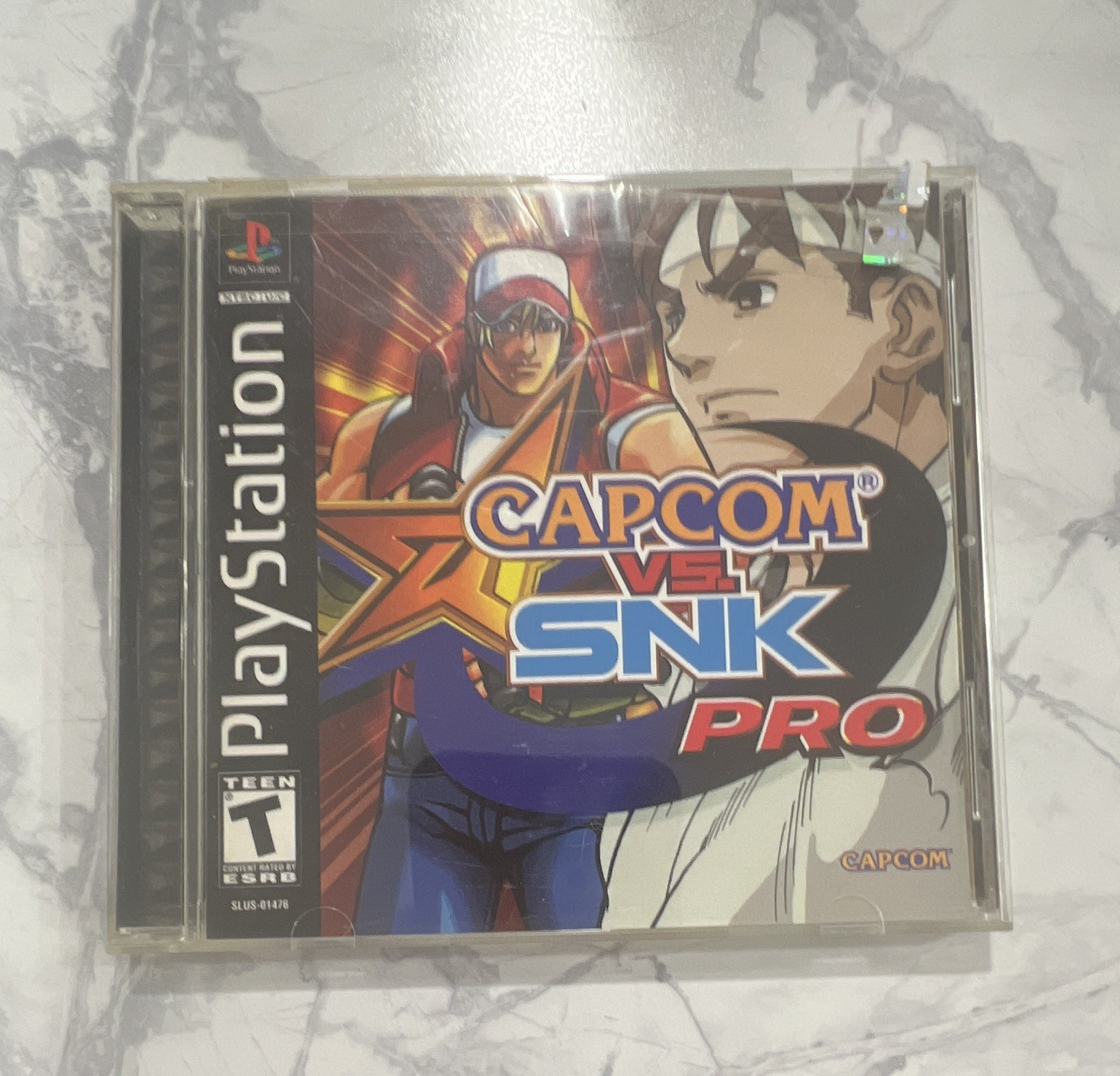 Capcom Capcom vs. SNK Pro PS1 NTSC-U/C T-Teen 2002 Fighting Manual-Untested