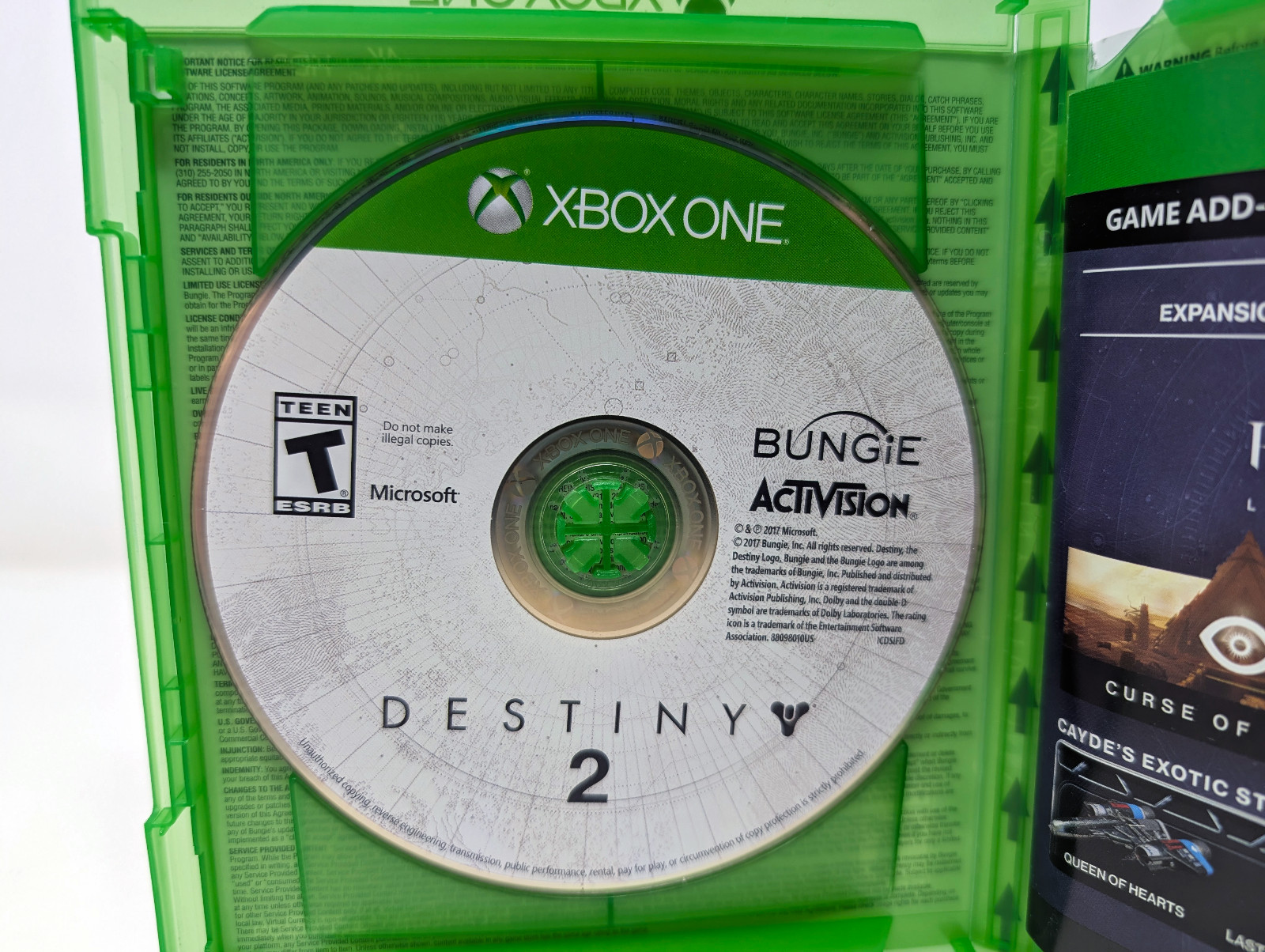 Destiny 2 Forsaken Legendary Collection Xbox One Physical Disc Case & Expansions