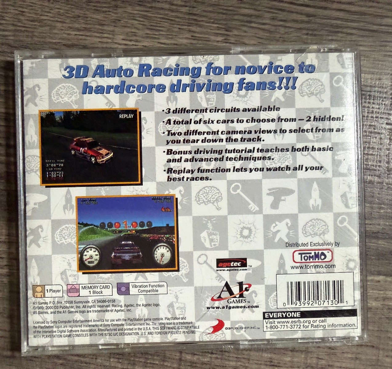 Racing – Sony Playstation 1 PS1 – A1 Games – Acceptable Condition