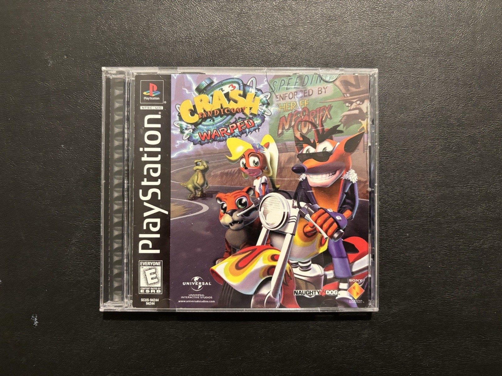 Crash Bandicoot Warped (Sony PlayStation 1, PS1 1998) Black Label CIB Complete