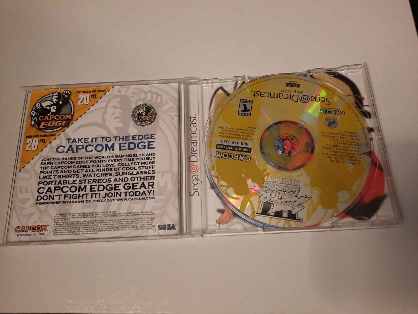 Street Fighter III Double Impact(Sega Dreamcast,2000)VG condition U.S Buyer only