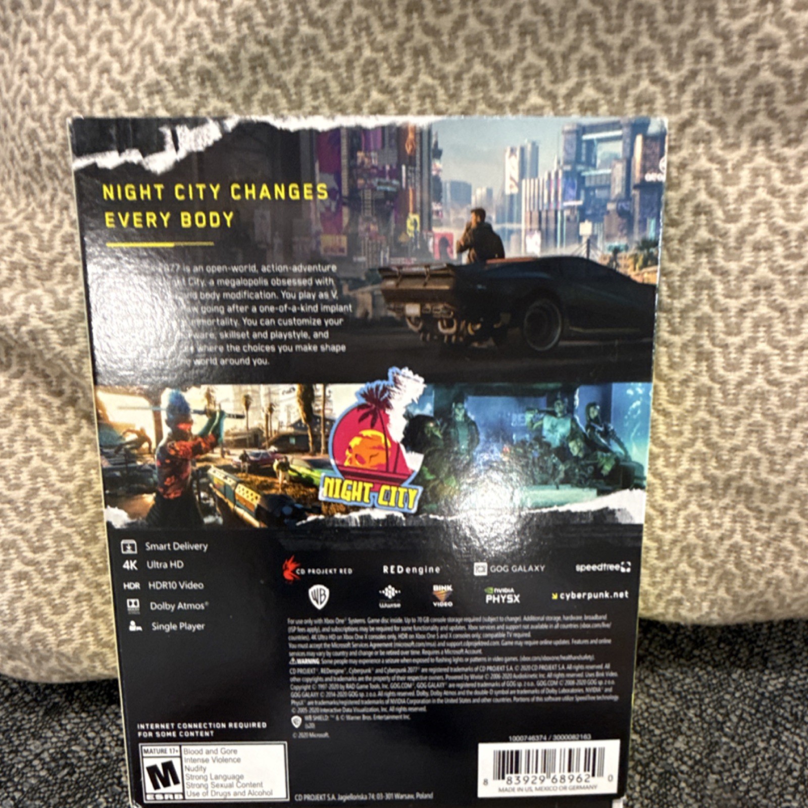 CD Projekt RED Cyberpunk 2077 Xbox One Smart Delivery 4K HDR Single Player