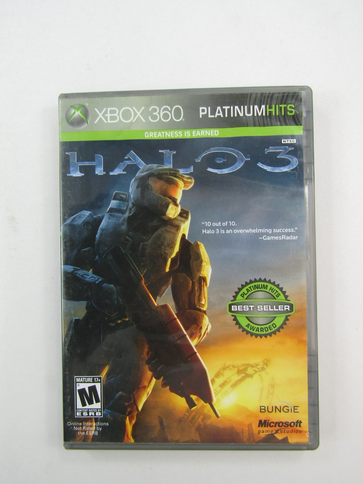 Halo 3 XBOX 360 Platinum Hits Video Game Bungie Microsoft CIB Complete