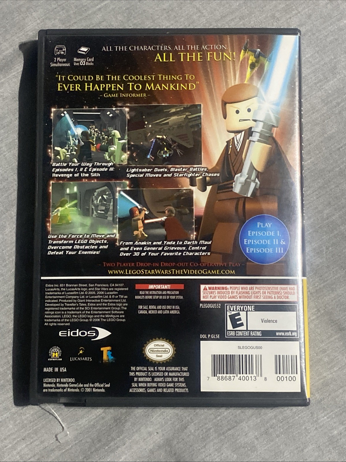 LEGO Star Wars: The Video Game Nintendo GameCube Game Tested Working Complete
