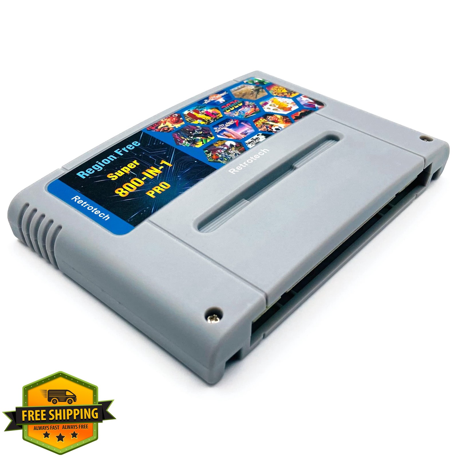 Retrotech Super 800 in 1 SNES cartridge gray