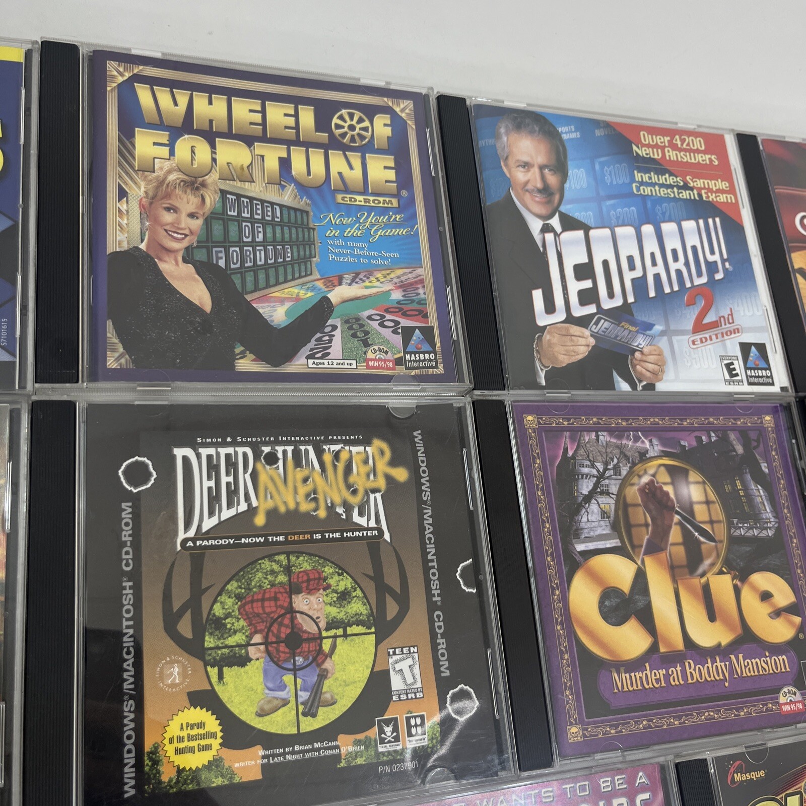 Vintage PC Lot Of Video Games Jewel Cases Various Titles Good Condition