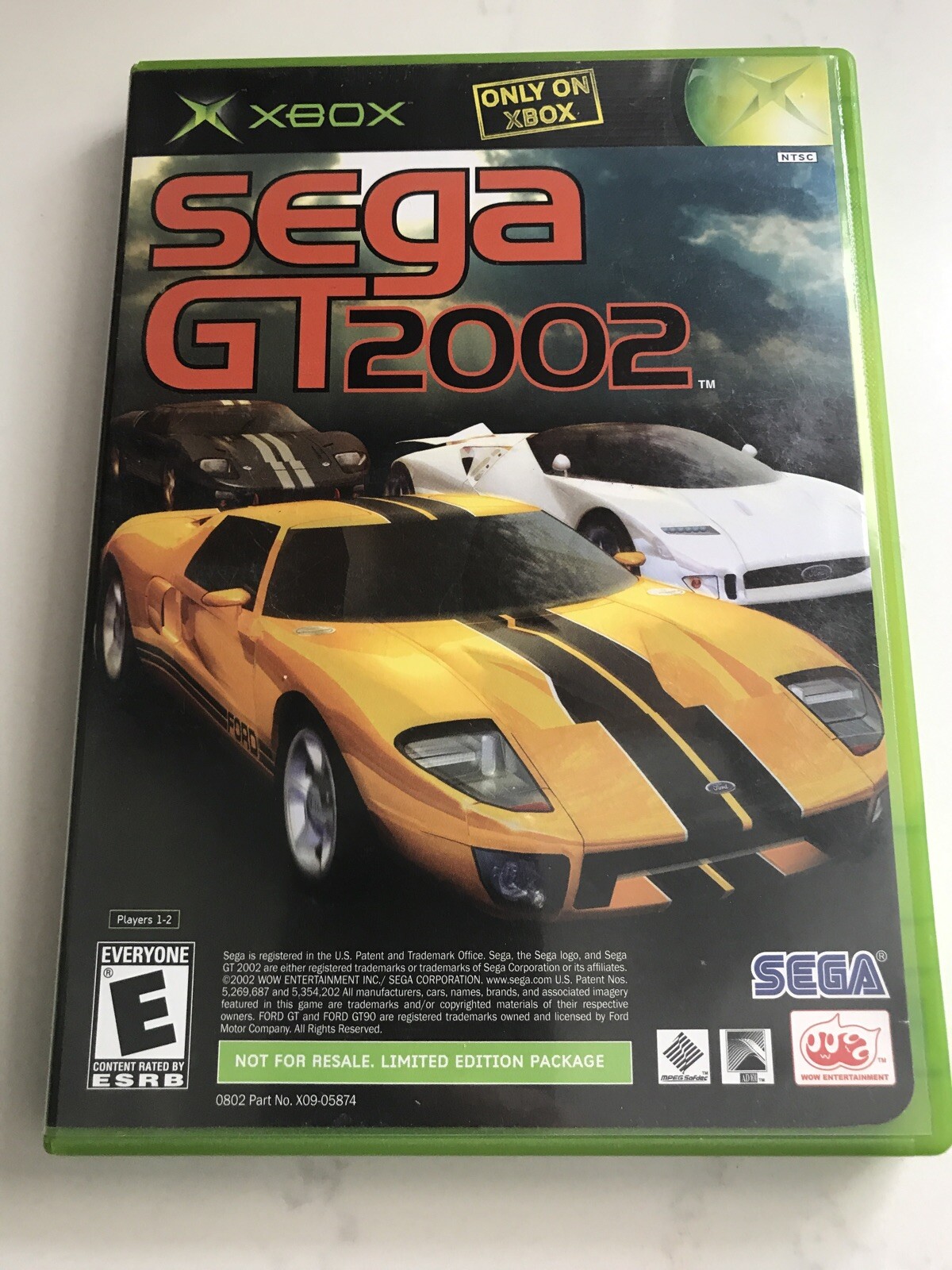 Xbox- Lot Of 4 Sega GT 2002/JSRF – SSX3 – Amped 2- Project Gotham Racing Preown