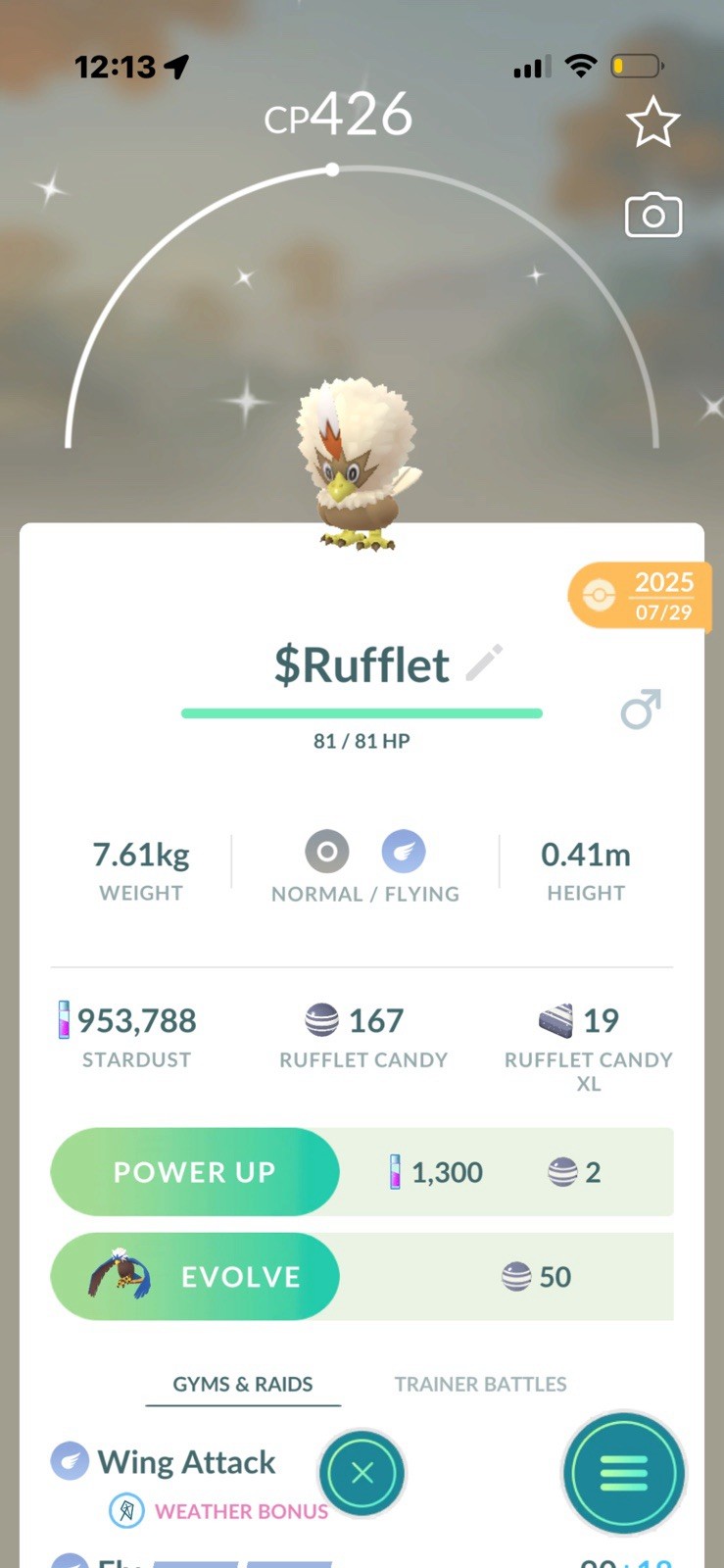 ✨Rufflet shiny TRADE✨ Pokémon GO link trade Android iOS
