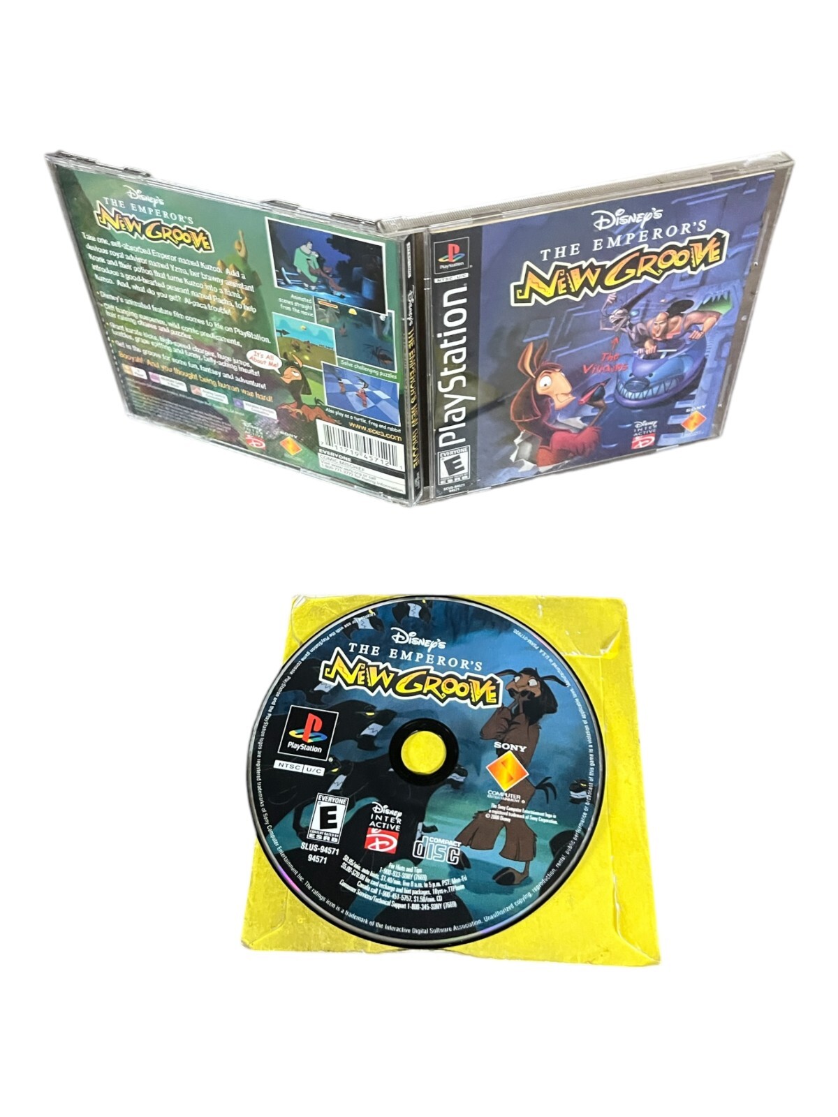 Sony PlayStation 1 PS1 CIB COMPLETE TESTED Disney’s The Emperor’s New Groove