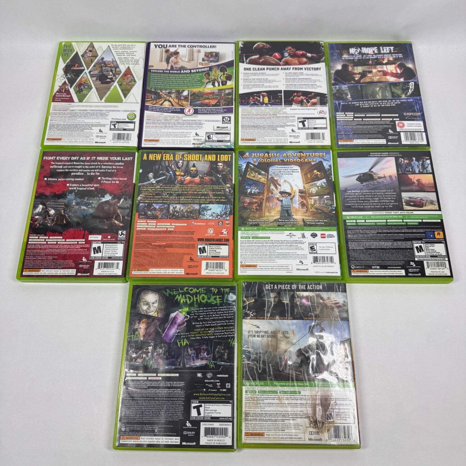 Lot of 27 Microsoft Xbox 360 Games