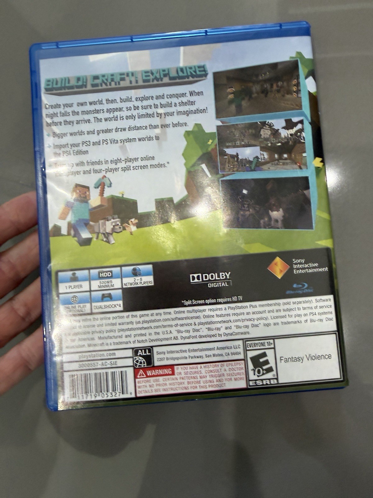 Minecraft (PlayStation 4, EDITION 2014) PS4 GOOD!!!